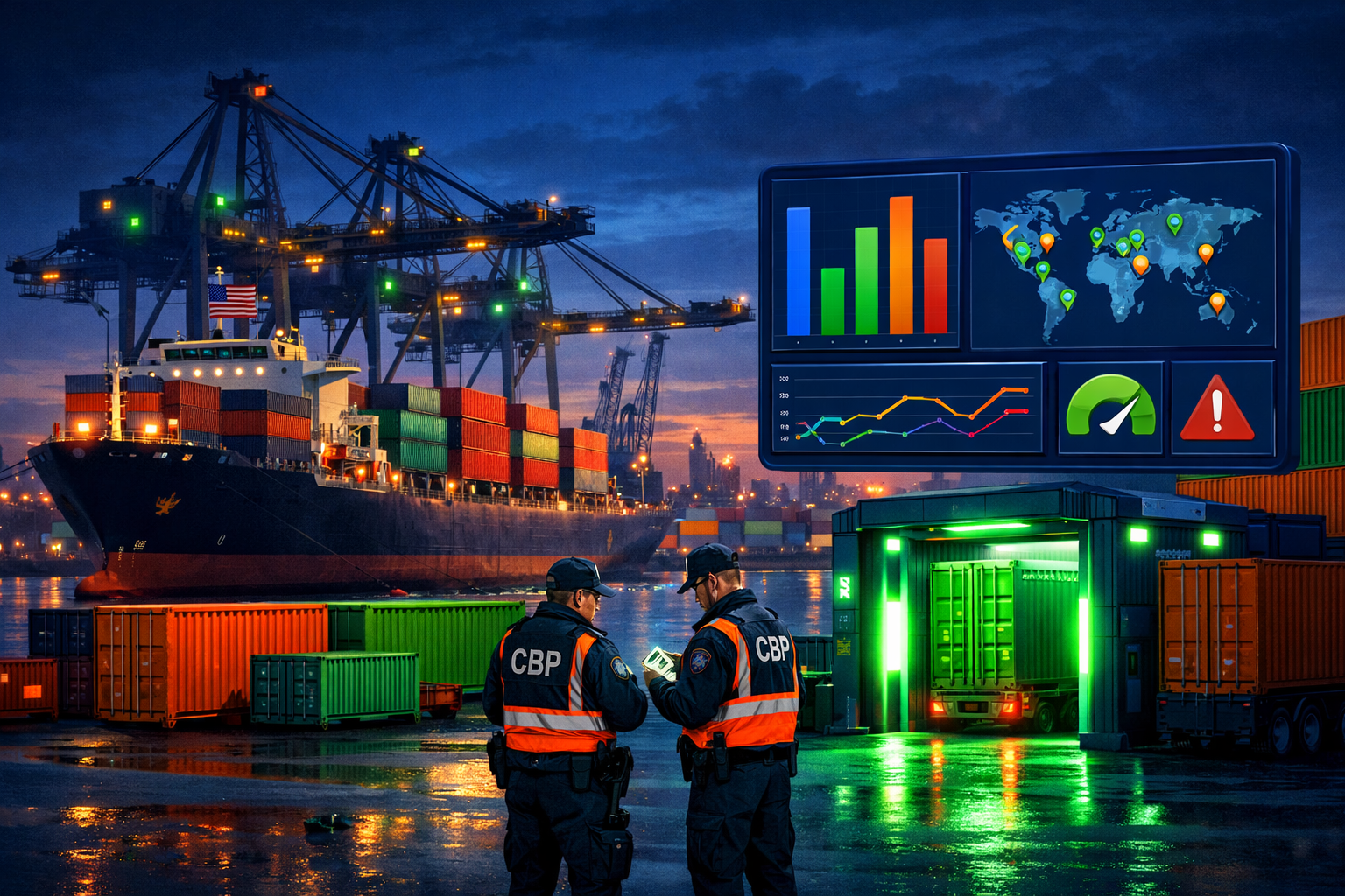 UFLPA compliance enforcement dashboard showing CBP import detention statistics