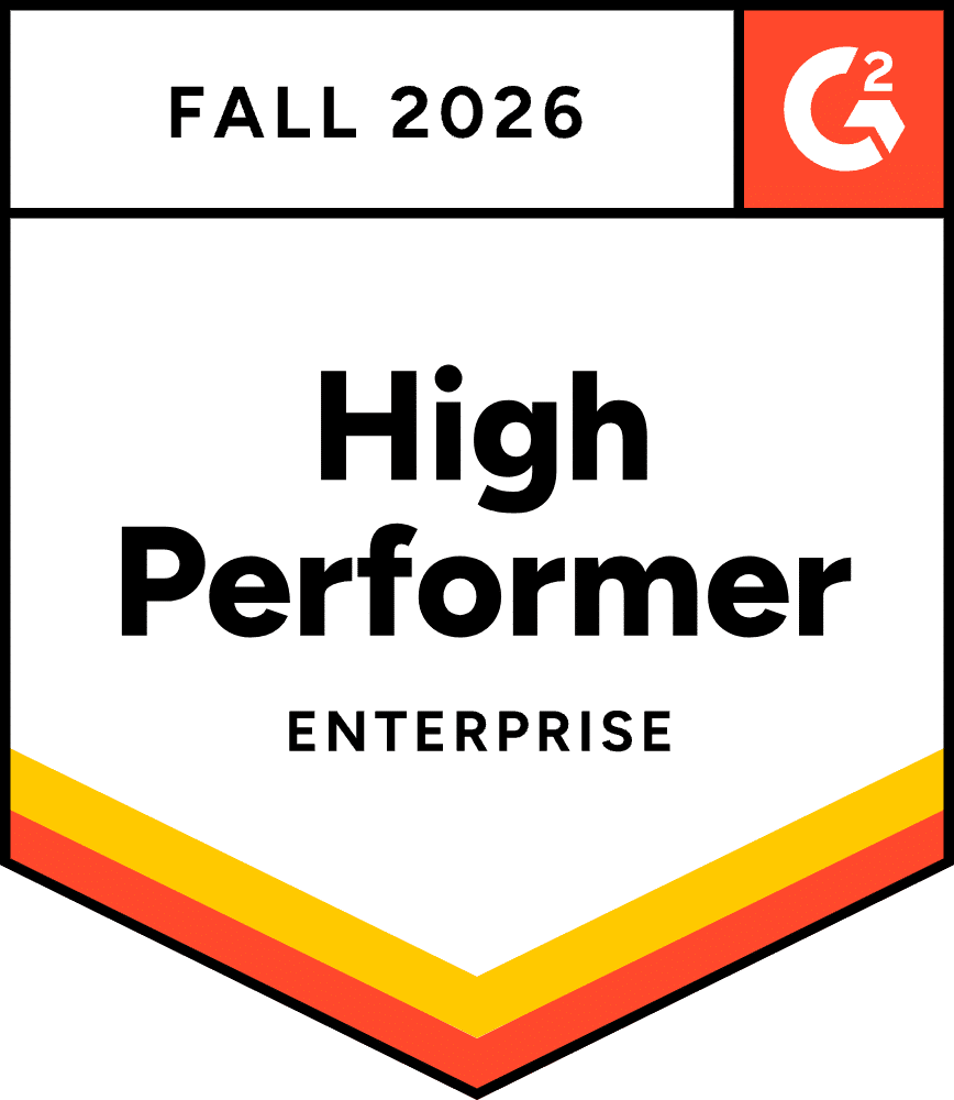 G2 Fall 2026 High Performer Enterprise badge for Certainty Software in the Inspection Management category